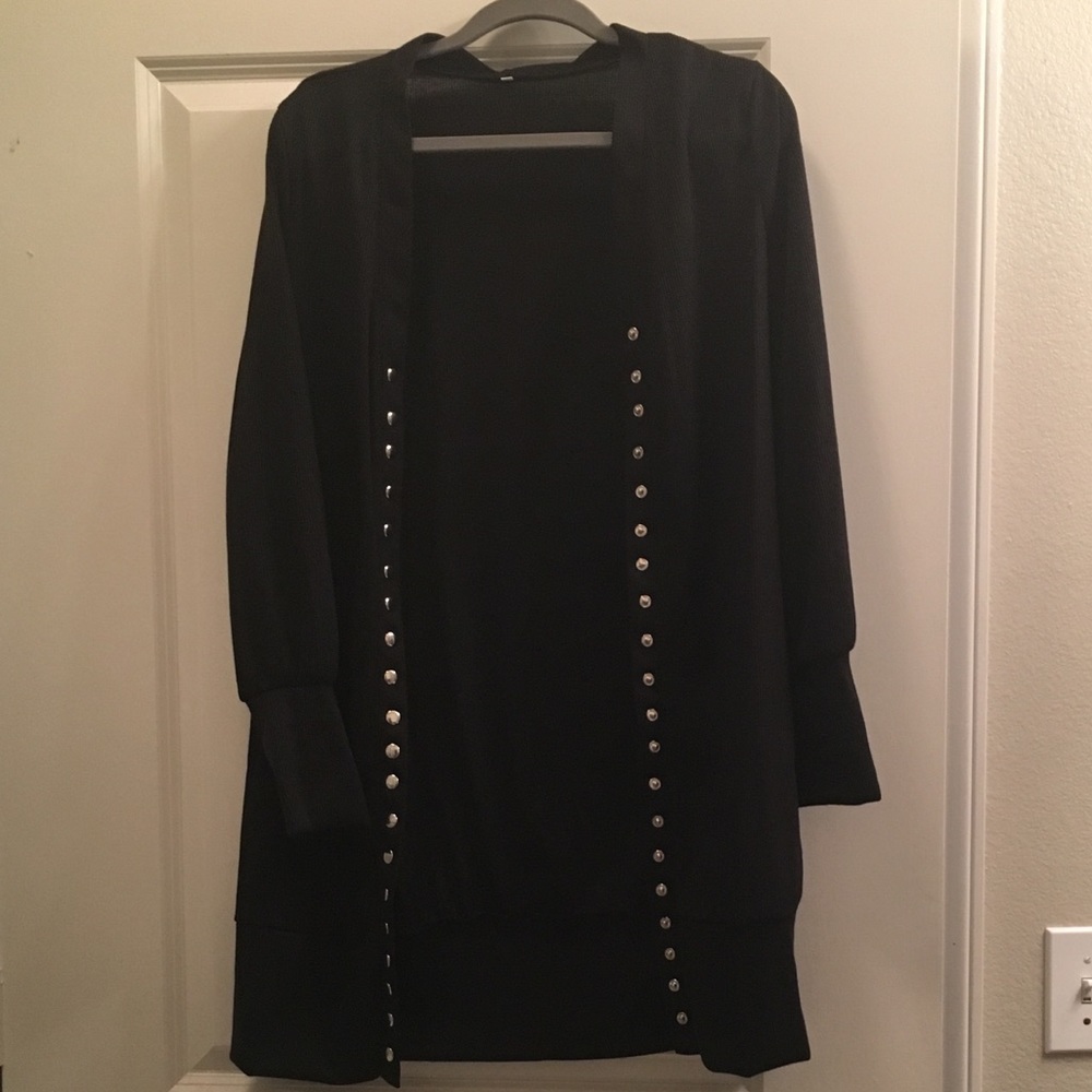 Black long sleeve sweater